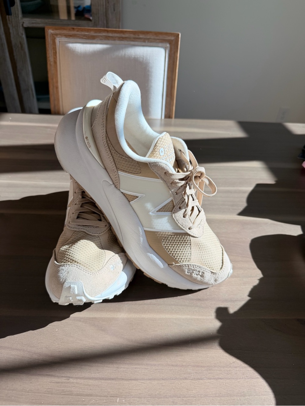 New Balance x Figs Beige and Cream Women's Sneakers-